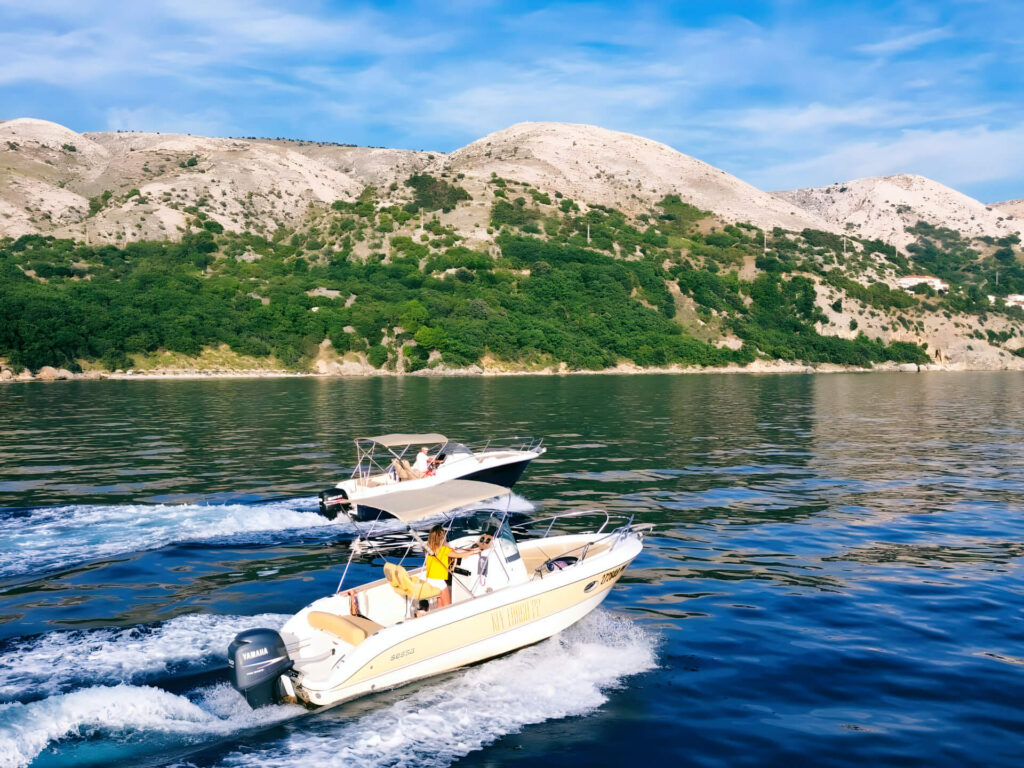 two boats for rent in Punat, Krk, Croatia